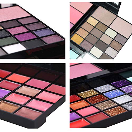 VERONNI All-in-One Makeup Kit with 74 Colors - Eyeshadows, Lip Gloss, Blush & More