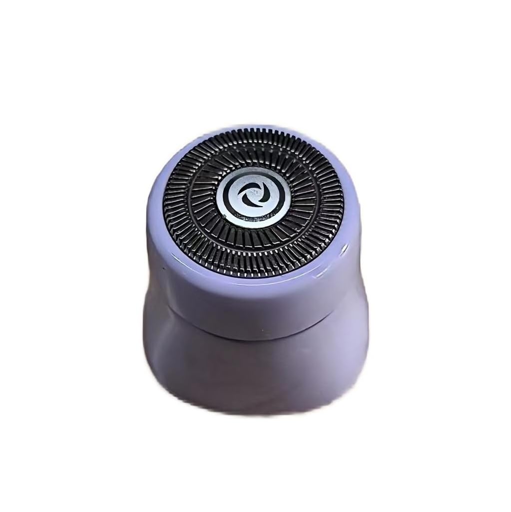 2 in 1 Women Electric Shaver Dual Head Bikini Trimmer Replaceable Head,Wet & Dry Use (1 Pack, Purple Facial Head)
