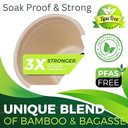 4oz Compostable Paper Cups - 100-Pack, Sturdy & Leak-Resistant