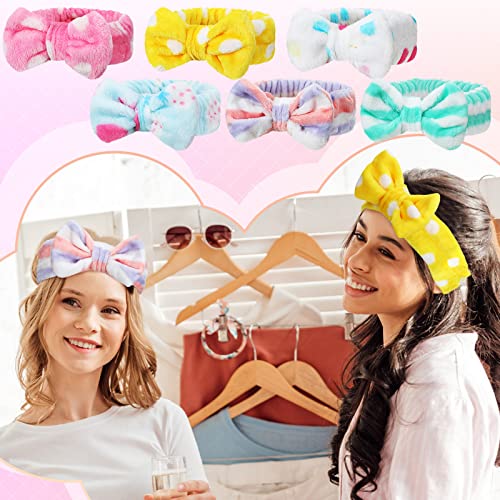 Wesiti 12-Piece Sleepover Party Favor Set with Plush Eye Masks & Spa Headbands
