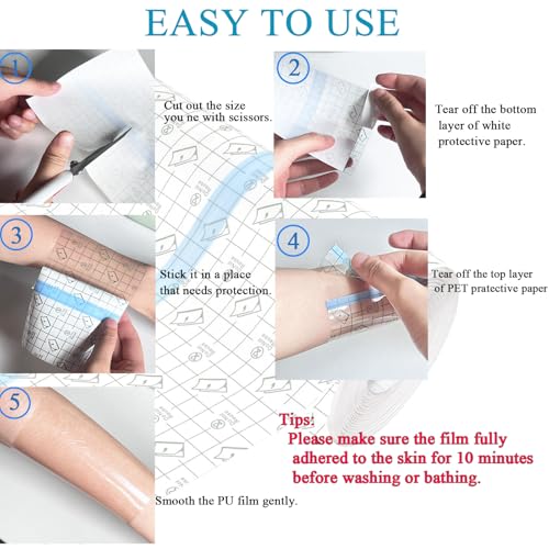ANAMPION Waterproof Tattoo Aftercare Bandage 6"x2 Yards
