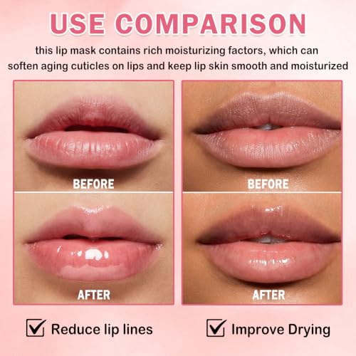 QIUFSSE 4PCS Lip Balm Set - Strawberry, Watermelon, Coconut, Honey, Moisturizing