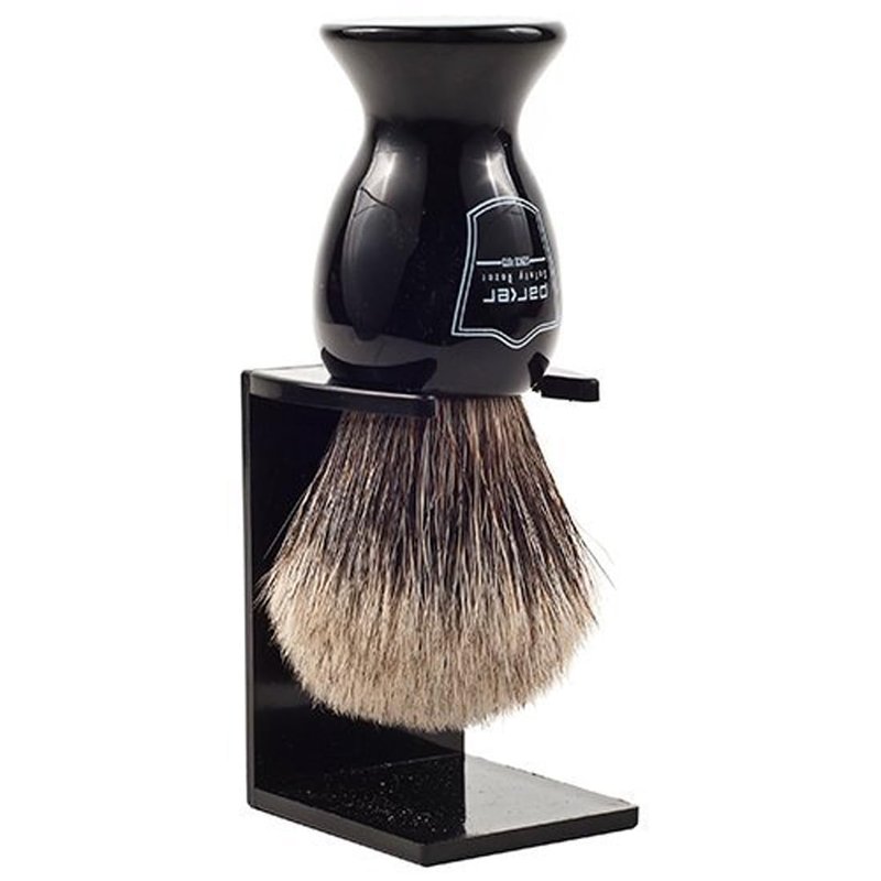 Parker 100% Pure Badger Bristle Shaving Brush with Brush Stand Included
