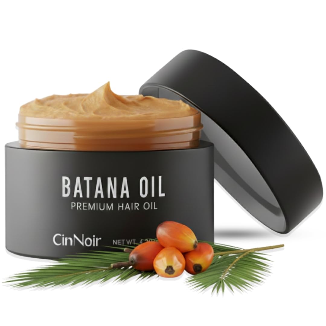Batana Oil for Hair Growth - 100% Raw Organic Cold-Pressed Oil | Thicker & Stronger Hair, 4.23 oz