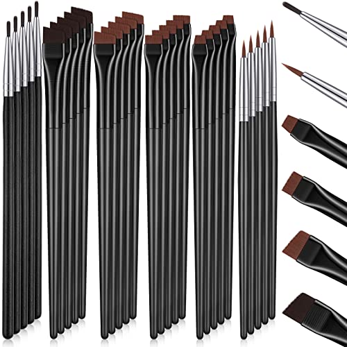 Potchen 30-Piece Eyeliner and Eyebrow Makeup Brush Set