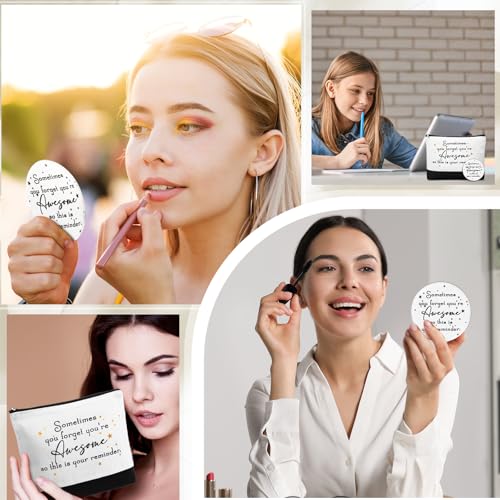 6-Piece Motivational Employee Appreciation Gift Set: Canvas Bag & Mirror