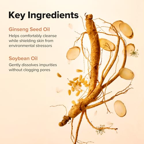 Beauty of Joseon Ginseng Cleansing Oil Waterproof Makeup Remover for Sensitive, Acne-Prone Facial Skin. Korean Skin Care for Men and Women, 210ml, 7.1 fl.oz