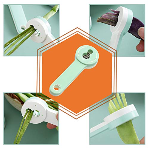 2-Pack Stainless Steel Bean Cutter Shredder for Easy Vegetable Prep