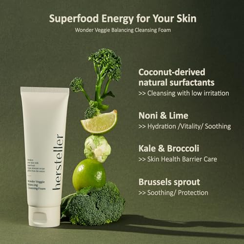 Hersteller Wonder Veggie Balancing Cleansing Foam - Vegan Face Wash 4.06oz