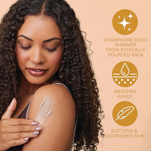 Hempz Spun Sugar & Vanilla Bean Moisturizing Body Lotion with Shimmer, 17 Oz
