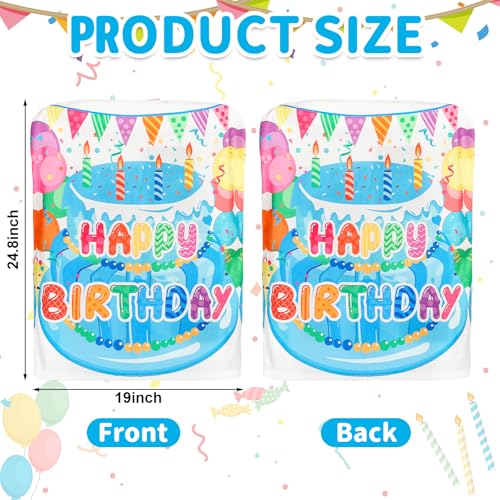 Birthday Chair Covers for Classroom & Office - 2 Pack (Blue)