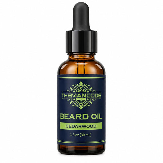 THEMANCODE Beard Oil for Men, Cedar, Beard Conditioner with Natural Jojoba & Grapeseed Oils, Softens, Strengthens and Moisturizes, Father Day Gifts