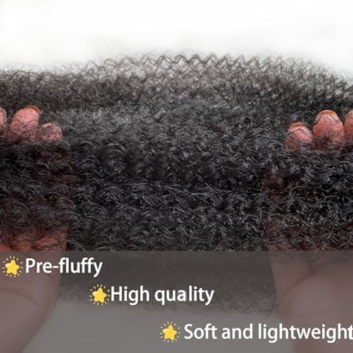 Paraglame Afro Twist Hair 8 Inch Marley Braiding Hair 8 Packs - Kids & Women