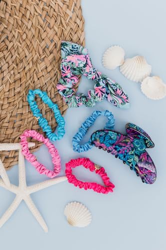 Lilly Pulitzer Bow Detail Scrunchie - Bringing Mermaid Back Print