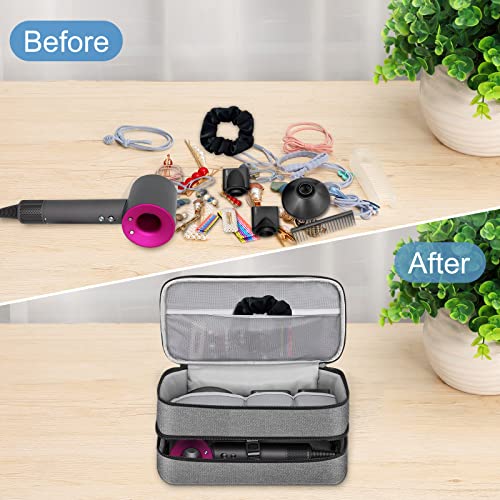 SITHON Travel Case for Shark FlexStyle & Dyson Supersonic Hair Dryer