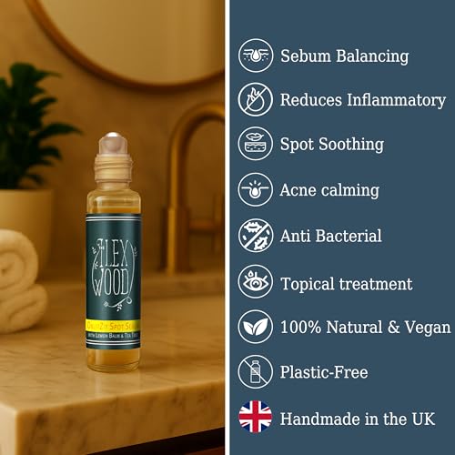 The Ilex Wood Spot Soothing Serum - Tea Tree & Lemon Balm Blemish Treatment, 0.34 Fl Oz