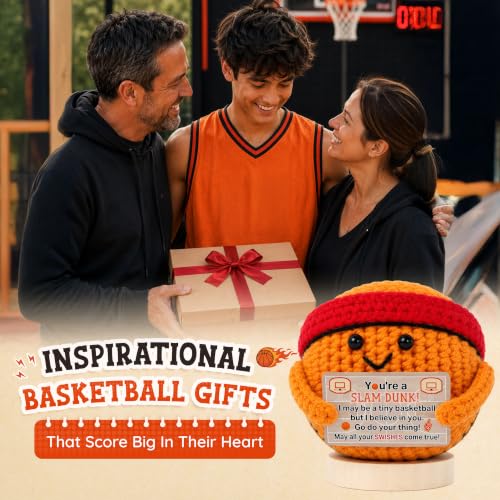 Handmade Crochet Basketball - Inspirational Gift for Men