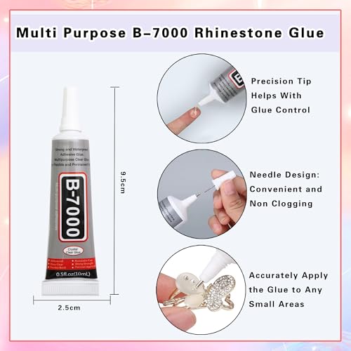 RODAKY 30-Color Jelly Resin Rhinestone Kit 3mm Flatback Gems for Nail Art
