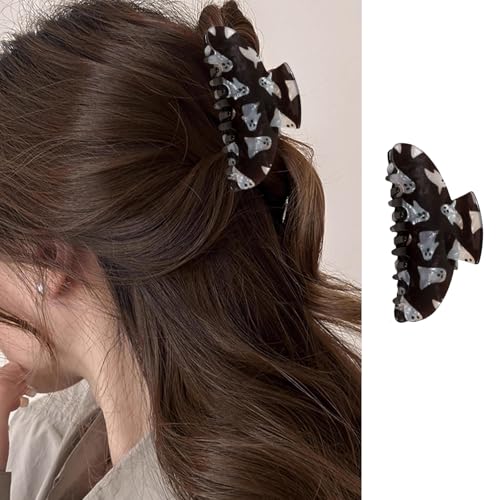 WULIUFLY Halloween Ghost Hair Claw Clips for Women & Girls - Black, Color-8