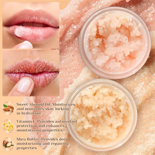 DIY Sugar Lip Scrub Making Kit - 35 Pcs with Natural Ingredients