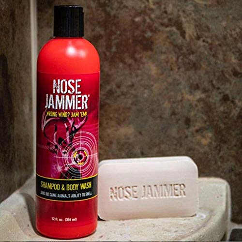 Nose Jammer Hunting Body Wash & Shampoo - Scent-Free, Moisturizing 12 oz