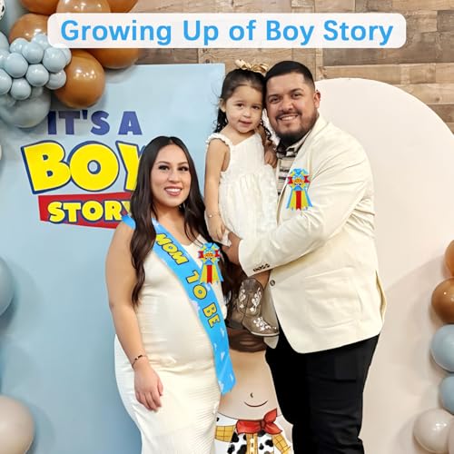 Mom to Be Sash and Dad Corsage Set for Baby Shower Decorations