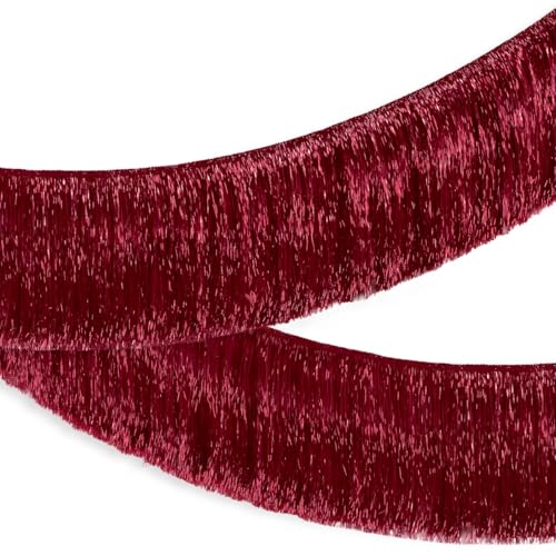 Burgundy Fringe Banner 49 Inch | Bachelorette & Birthday Decor