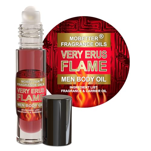 Erus Flame Fragrance Oil for Men - Alcohol-Free Roll-On Body Oil