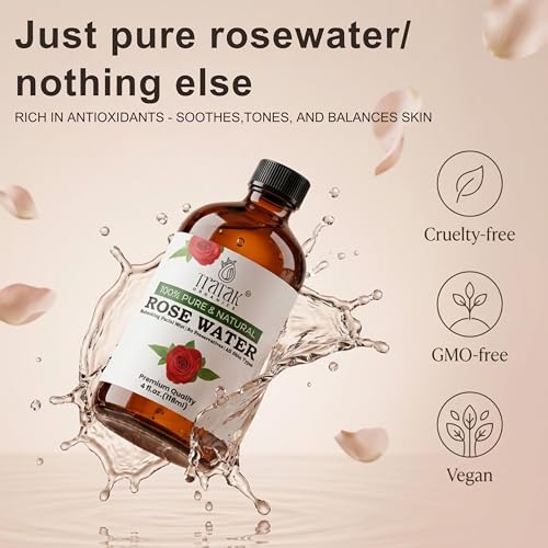 TRATAK ORGANICS Organic Rose Water Spray 4 fl oz (Pack of 1) Face & Skin Hydration