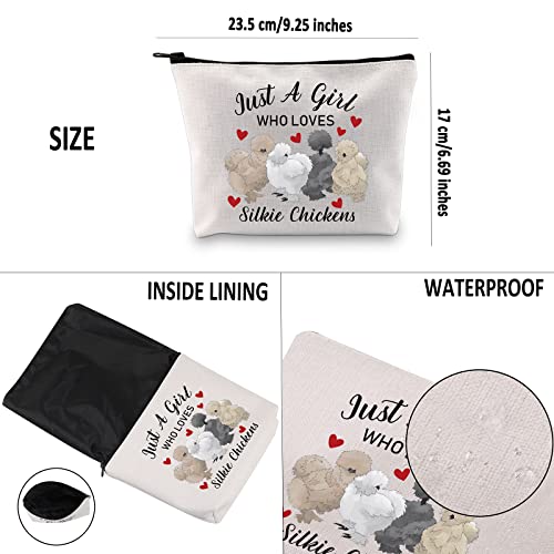 Who Loves Silkie Chickens Makeup Bag - G2TUP Cosmetic Pouch