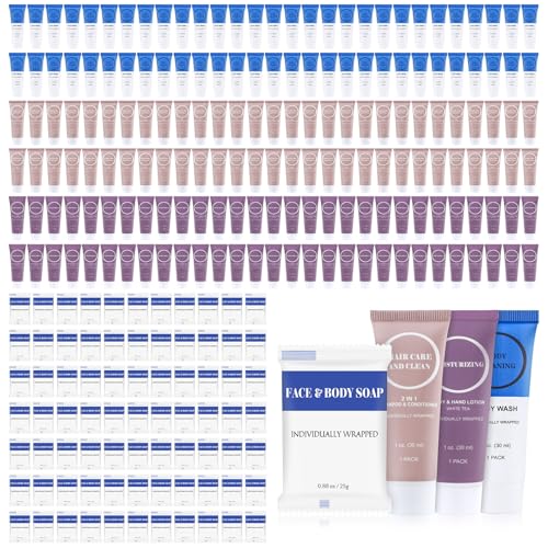 Travel Size Toiletry Set Bulk 1oz 160 Pack – Individually Wrapped Kits