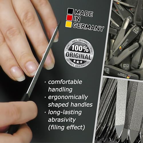 3 Swords Germany Sapphire Nail File Set – 3 Pieces with Buffer