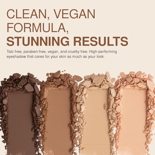 Palladio Ballerina Eyeshadow Quad - Talc-Free, Blendable Matte & Shimmer