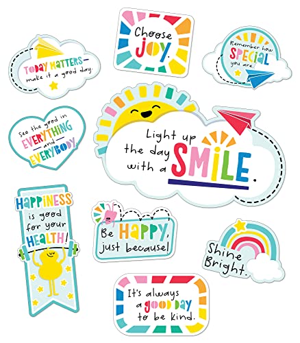 Carson Dellosa Happy Place 15-Piece Motivational Bulletin Board Set
