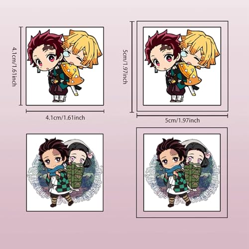 Demon Slayer Temporary Tattoos for Kids - 40 Sheets Anime Fun