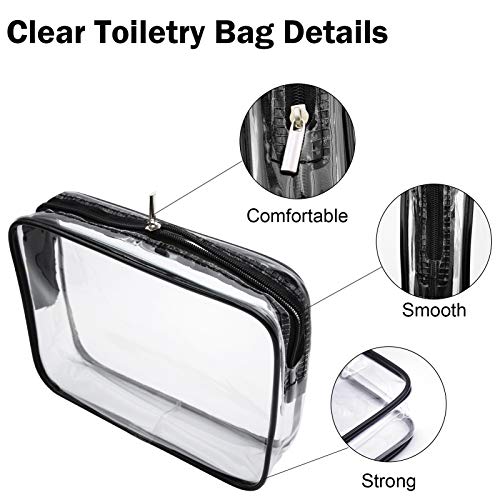 Cosywell Travel Size Bottles for Toiletries 13 Pack 2oz TSA Approved Toiletry Bottles Leak Proof Travel Kit for Women Men TSA Clear Toiletry Bag Shampoo Lotion Skincare Cosmetic Container