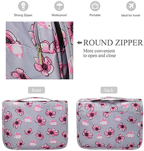 Trawila Hanging Toiletry Bag - Water-Resistant Travel Organizer for Cosmetics