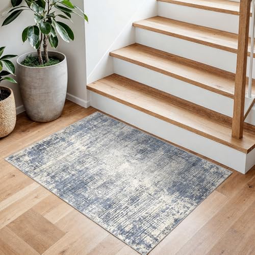 2x3 Washable Abstract Door Mat - Non-Slip Rug for Entryway & Kitchen