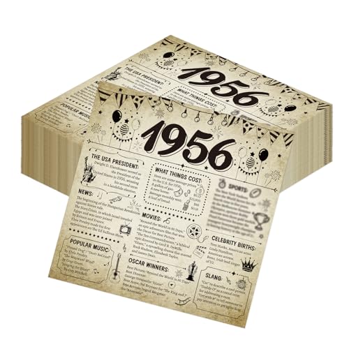 Vintage 70th Birthday Napkins - 50 Disposable Party Napkins