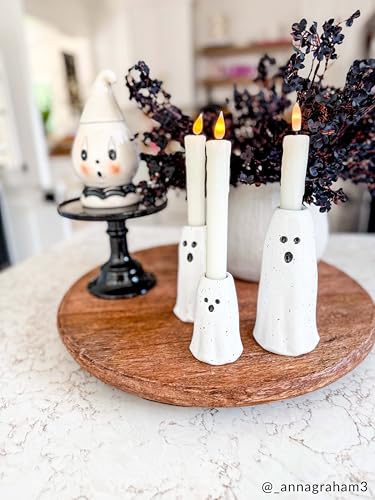 Medium Ghost Vase - Hand-Painted Ceramic Flower Holder