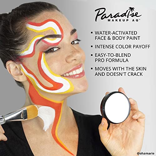 Mehron Paradise AQ Black Water-Activated Face & Body Paint 1.16 oz