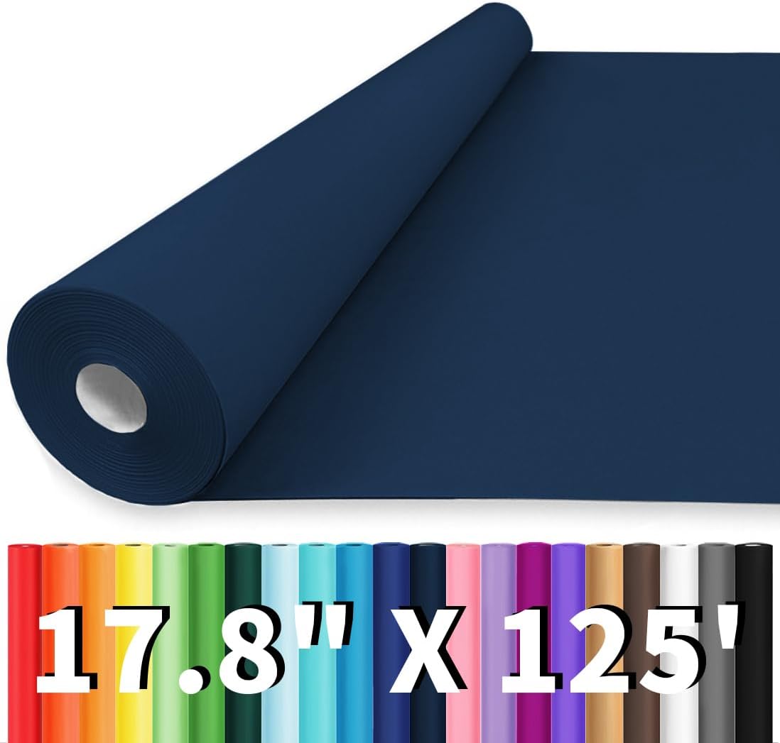 Brown Wrapping Paper Roll - Craft Kraft Packing Paper 17.5"x1200" for Gifts, Arts, & Moving Supplies | 70GSM