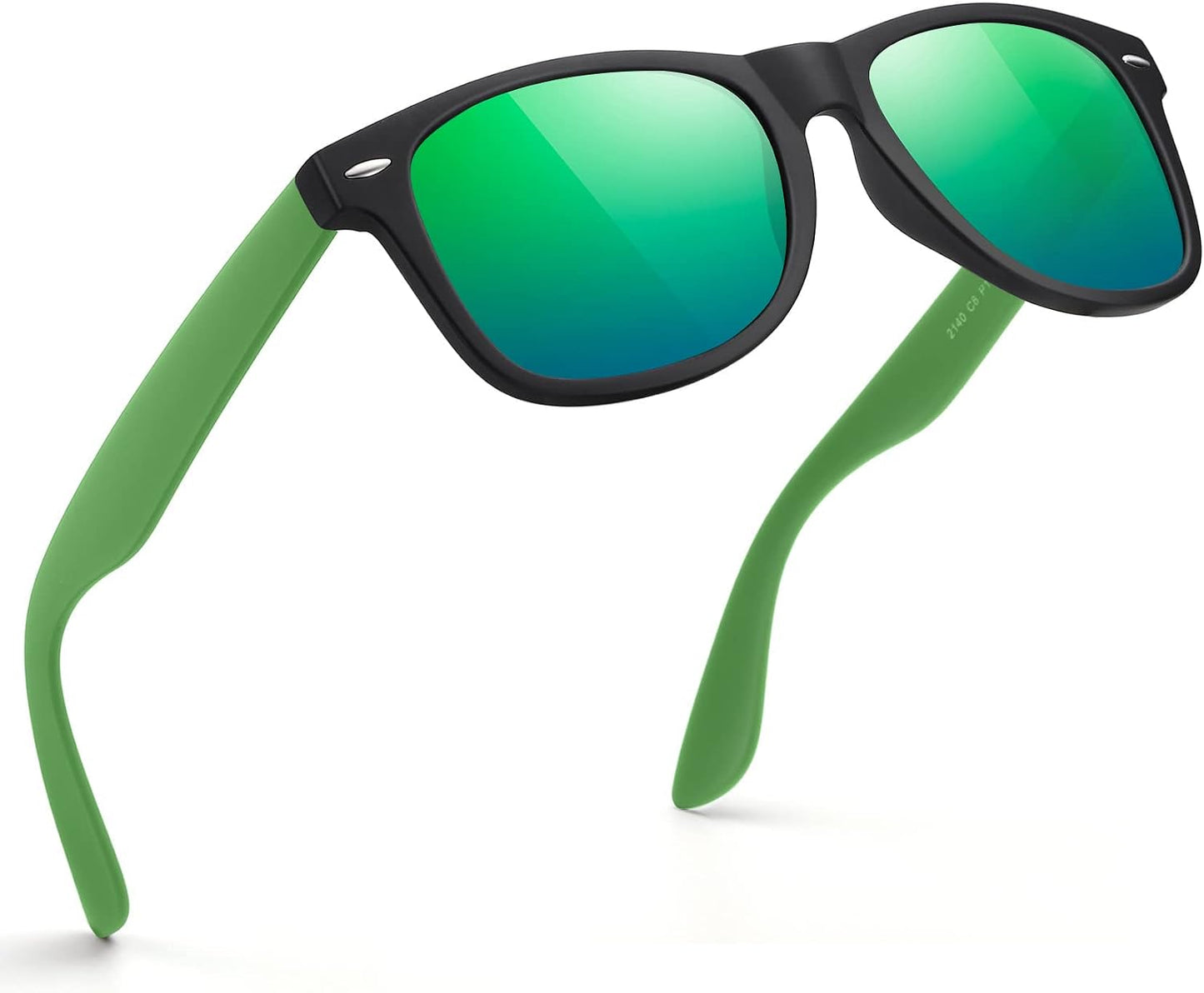 Polarized Sunglasses for Men & Women - Black Retro UV Protection for Driving & Fishing