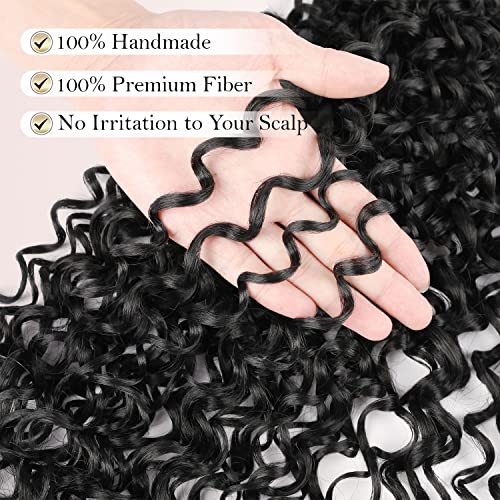 ULocsBay 14 Inch GoGo Curl Crochet Hair Extensions - 8 Packs Synthetic
