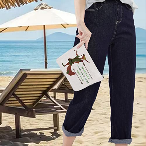 LEVLO Fox Makeup Bag - Oo-De-Lally Zipper Pouch for Fans