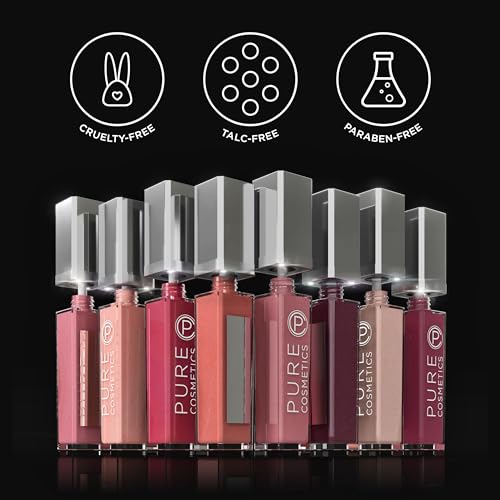 Pure Cosmetics LED-Lit Moisturizing Lip Gloss with Built-in Mirror