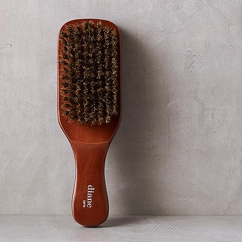 Diane Premium Boar Bristle Wave Brush for Men - Medium Bristles