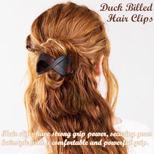 French Claw Hair Clips for Women - Strong Hold, No Slip, Matte Finish, 2 Pack