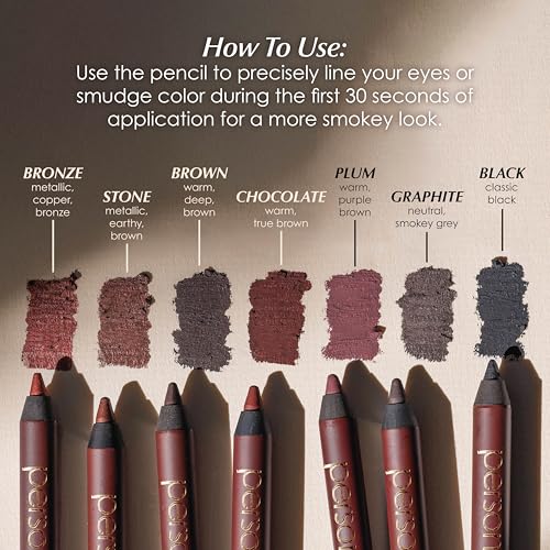24HR Waterproof Eyeliner Pencils - Black & Chocolate | Creamy, Smudgeable Formula for All-Day Wear | Vegan & Cruelty-Free