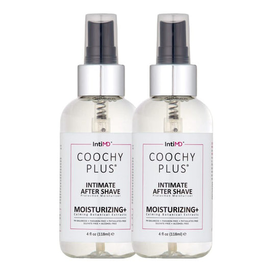 IntiMD COOCHY Intimate After Shave Protection Moisturizer Plus Delicate Soothing Mist For The Pubic Area & Armpits – Antioxidant Formula For Razor Burns, Itchiness & Ingrown Hairs (2 Pack)